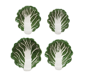 Stoneware Green Cabbage Set
