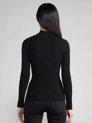 Phoebe Rib Mockneck Sweater