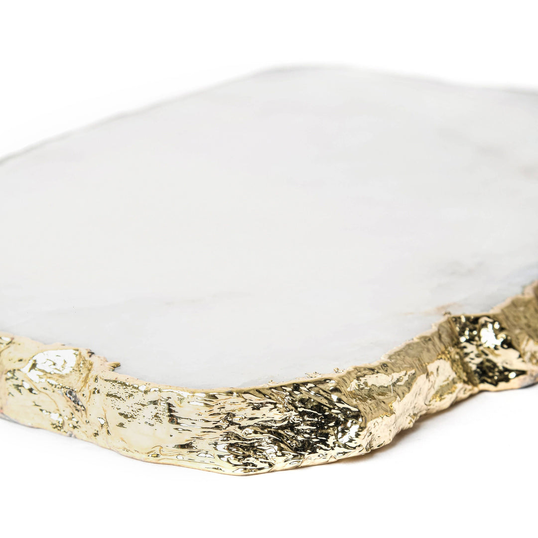 White Quartz Cheese Board 11x7" Platter Tray