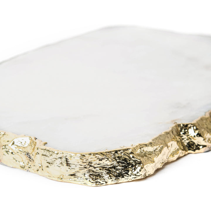 White Quartz Cheese Board 11x7" Platter Tray