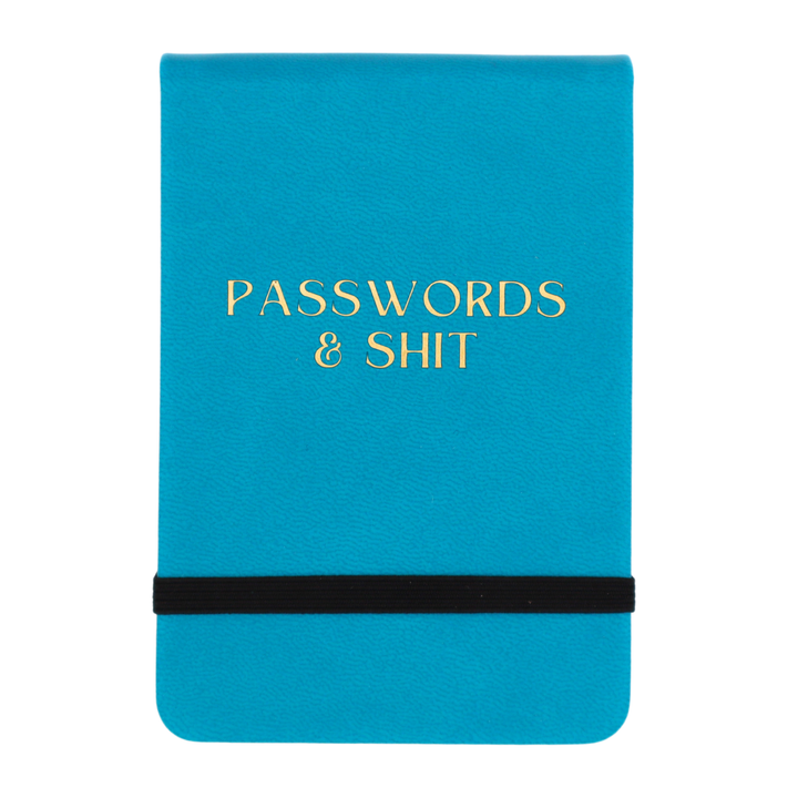 Passwords &amp; Shit Leatherette Pocket Journal