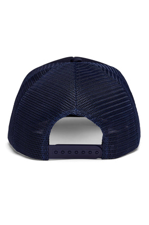 Snow Happy Trucker Hat - Navy