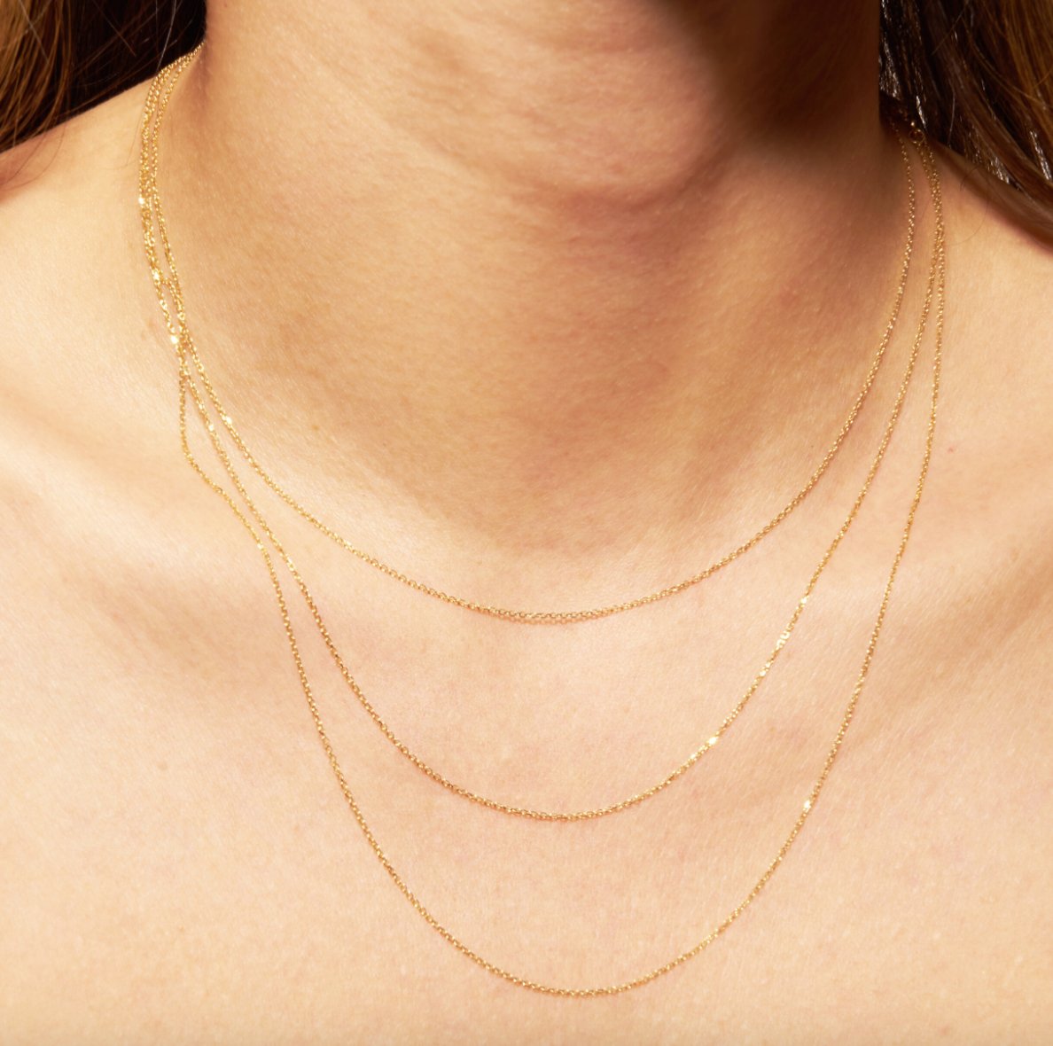 14k Gold Cable Chain - 18" - The Collective Park City