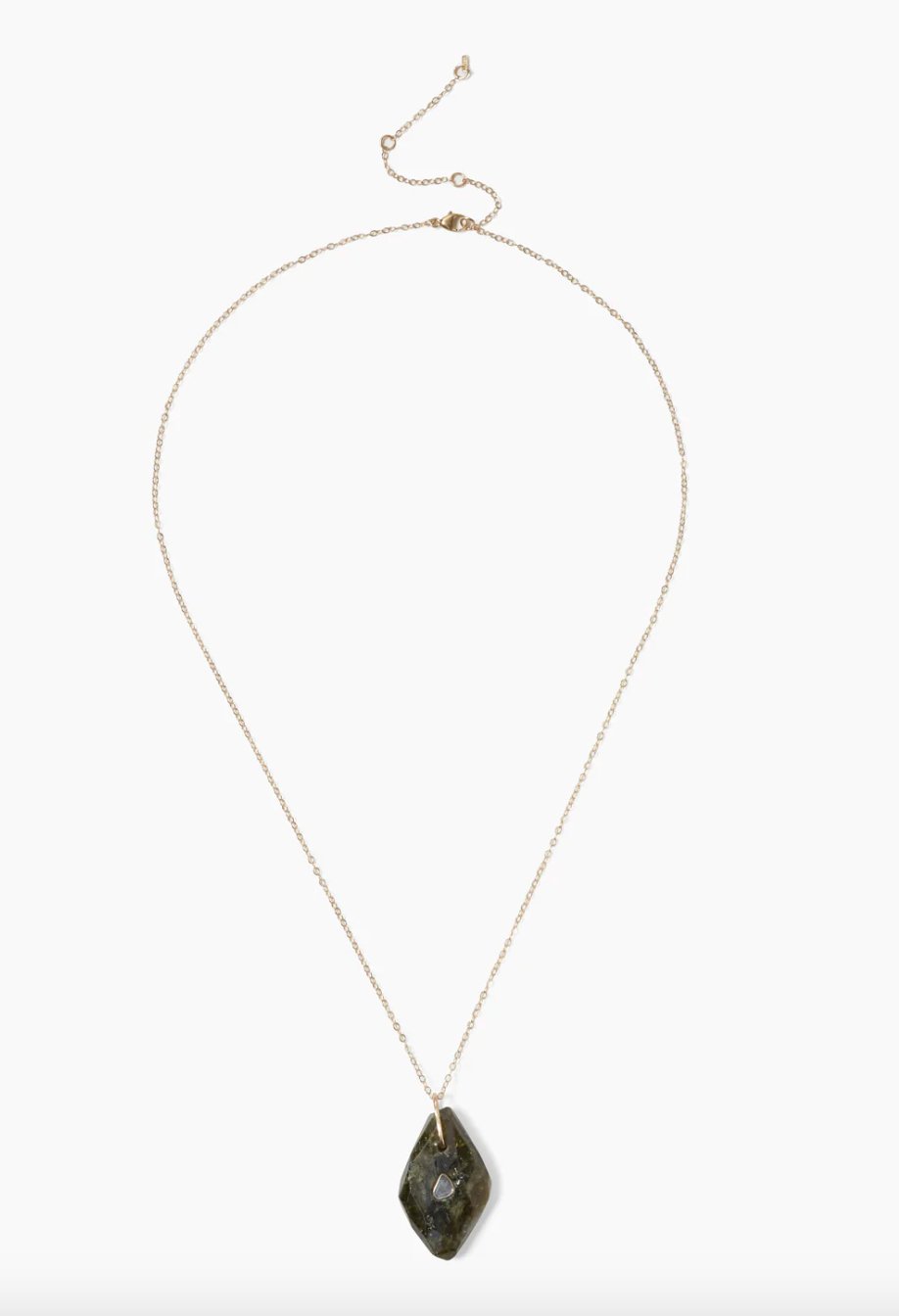 14k Green Garnet Necklace - The Collective Park City