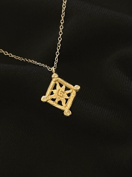 14k Sun & Moon Diamond Necklace - The Collective Park City