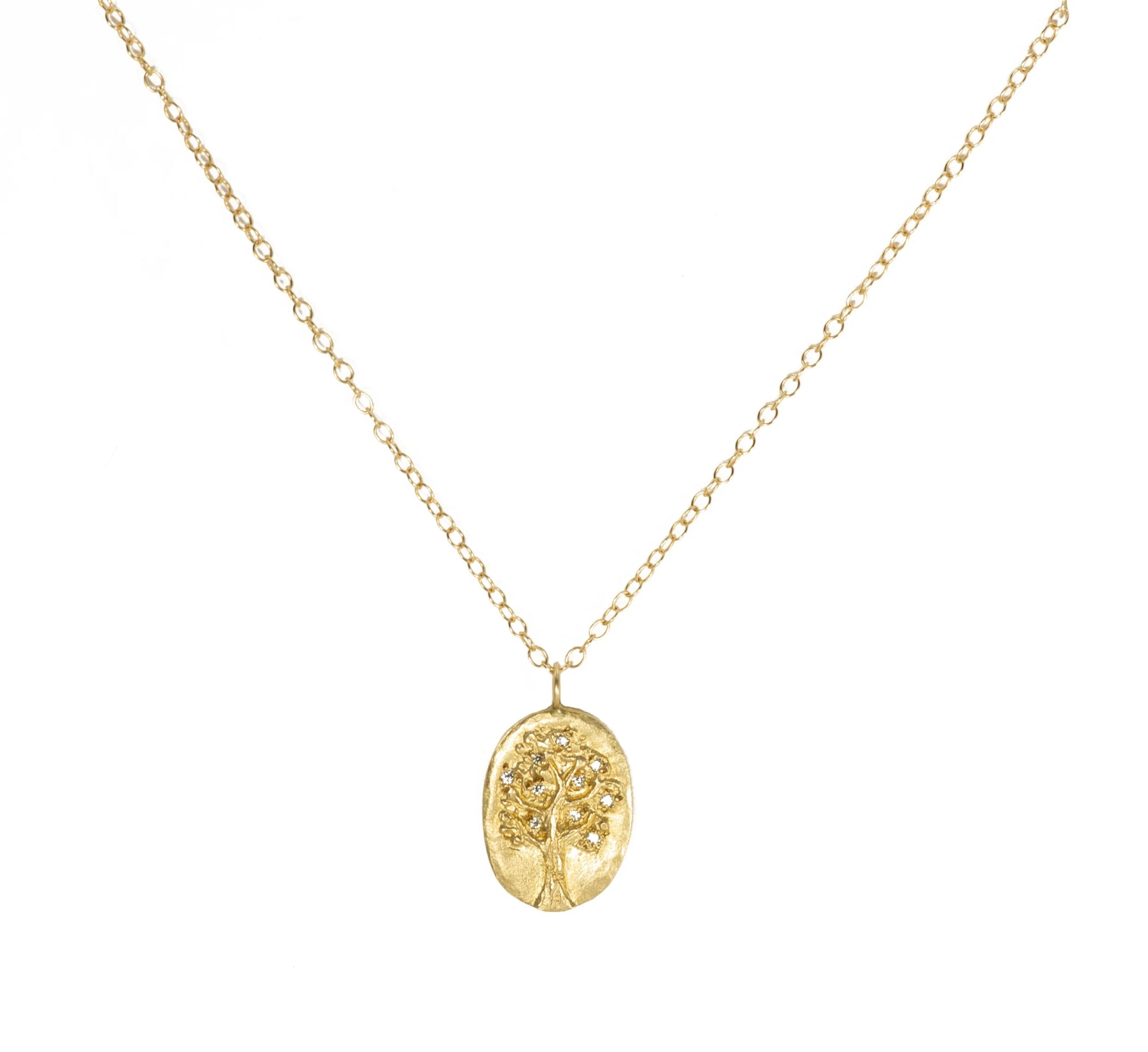 14k Tree of Life Diamond Necklace - The Collective Park City