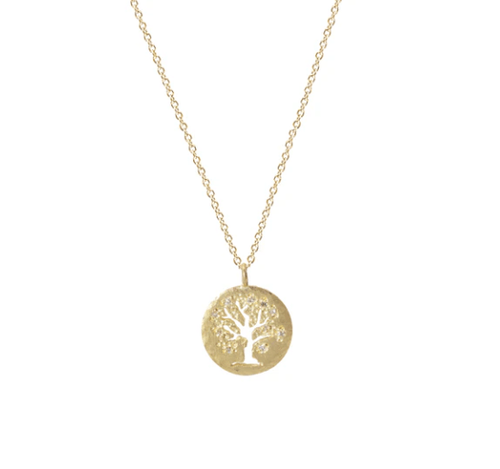 14k Tree of Life Diamond Necklace - The Collective Park City
