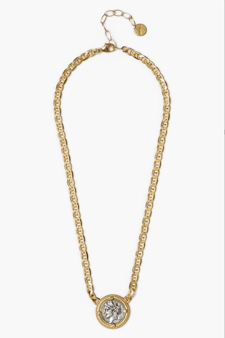 18K Gold Coin Necklace - The Collective Park City