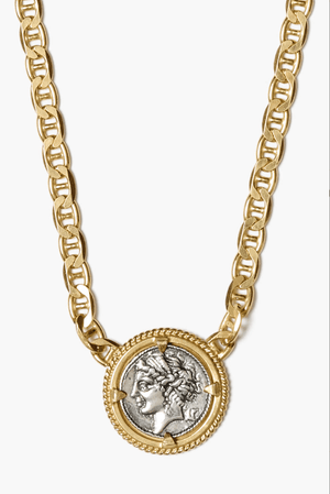 18K Gold Coin Necklace - The Collective Park City