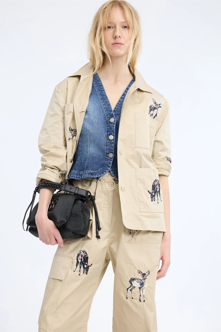 Cassia Tailored Denim Blouse