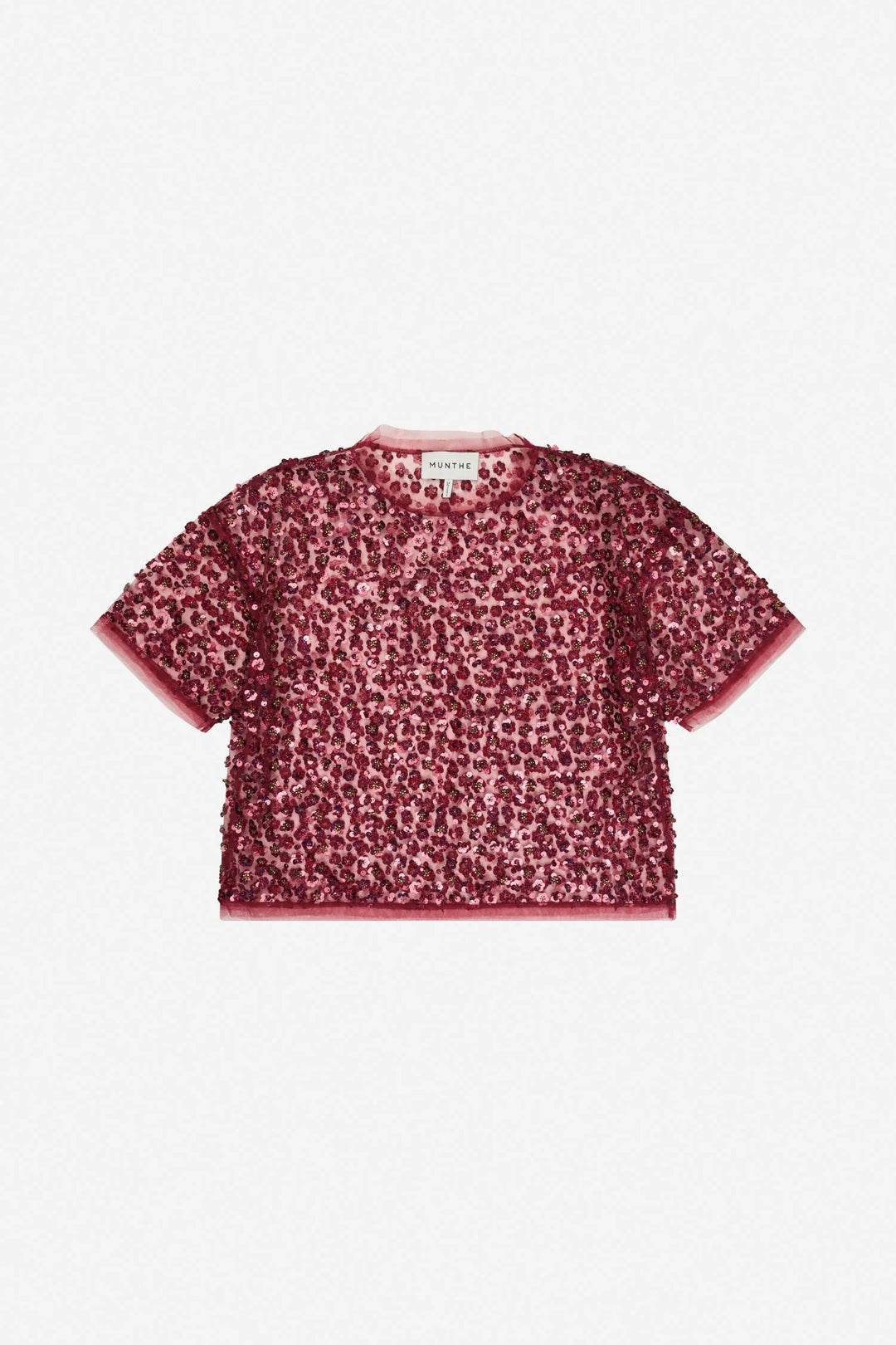 Caralee Embroidered Blouse - Bordeaux