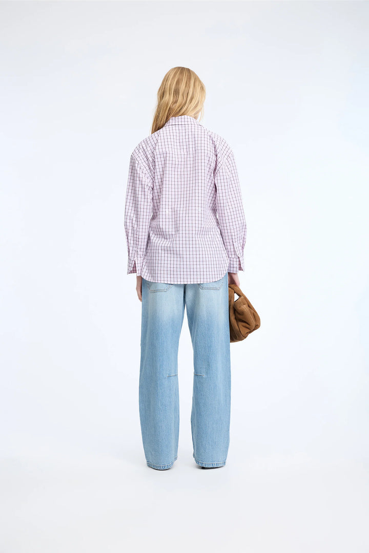 Carol Button Down Top - Rose