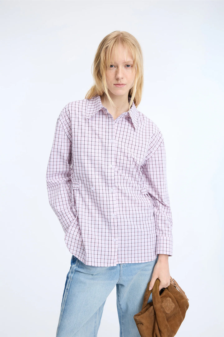 Carol Button Down Top - Rose