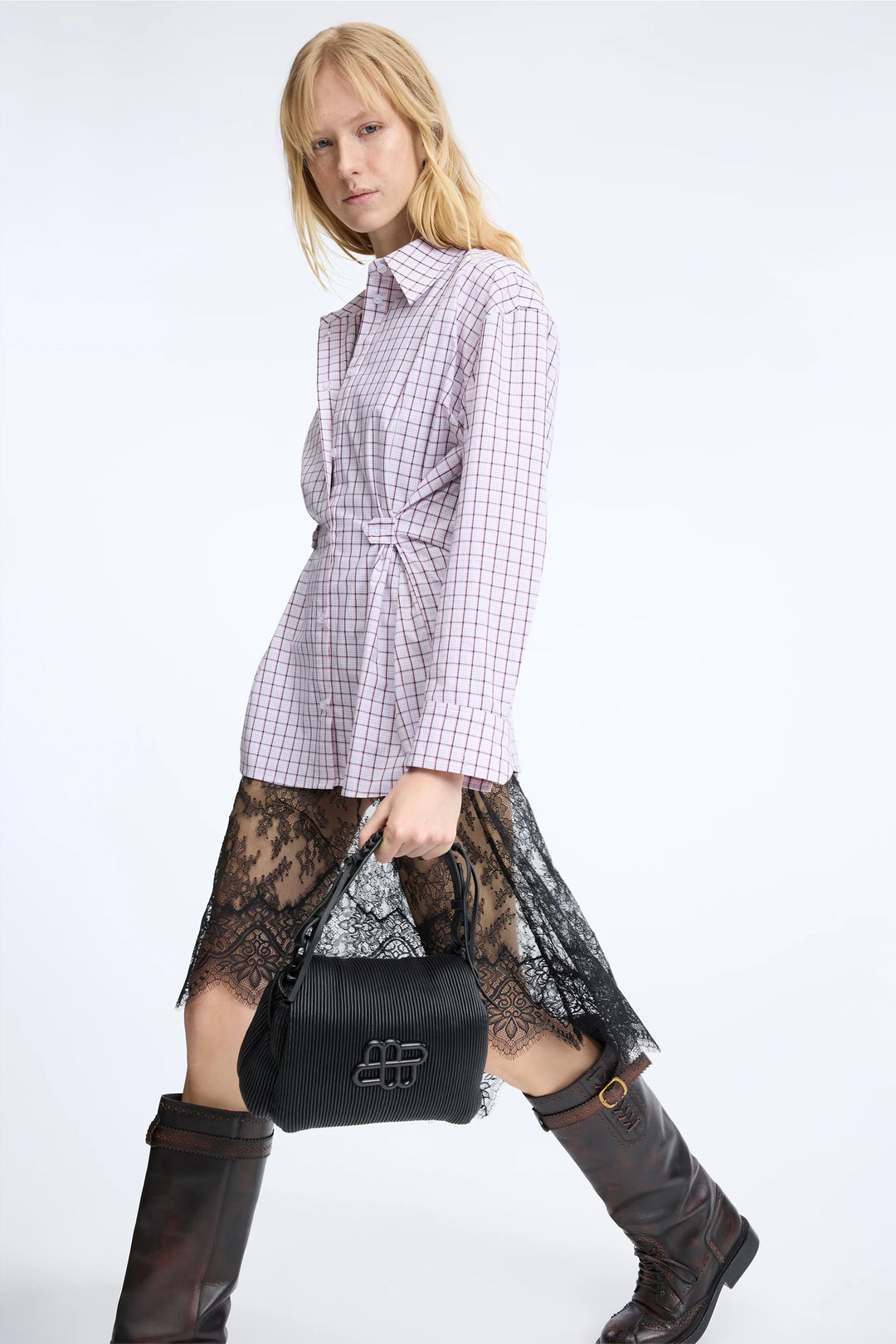 Carol Button Down Top - Rose