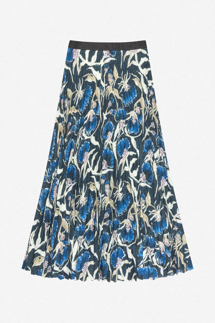 Taulla Midi Skirt - Black Print