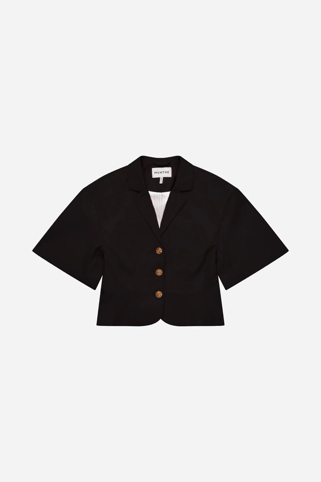 Coralie Tailored Blouse - Black