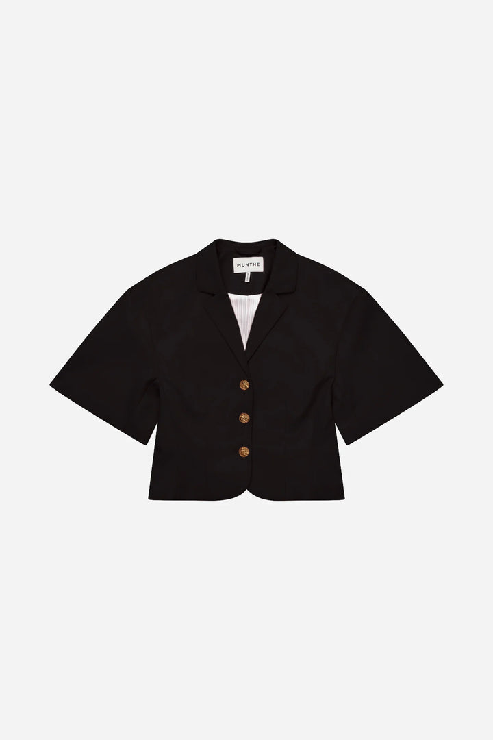 Coralie Tailored Blouse - Black