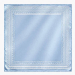 Paisley Border Print Satin Silk Square Scarf