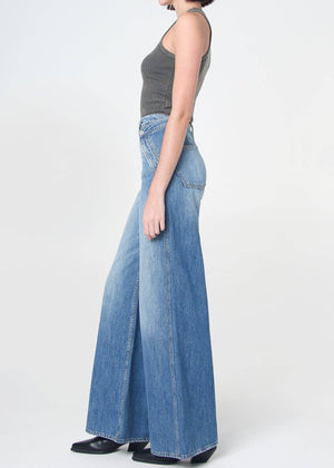 Dina High Waisted Wide Leg Jean - San Diego