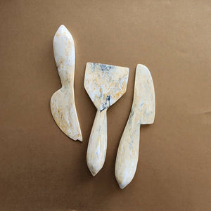 3 - Piece Cheese Knives Set - Resin Charcuterie Tools: Indigo - The Collective Park City