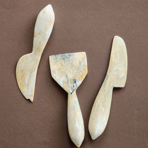 3 - Piece Cheese Knives Set - Resin Charcuterie Tools: Indigo - The Collective Park City