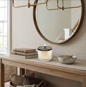 Fig & Aged Oak Amber Crystal Handle Lid Candle