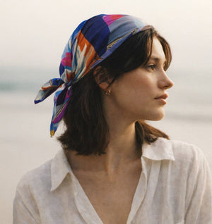 Silk Bandana Scarf in Vail