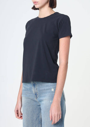 Supima Cotton Crew Neck Tee - Vintage Black