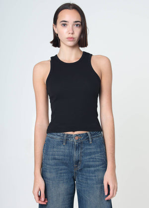 100% Cotton Daisy Ribbed Tank Top