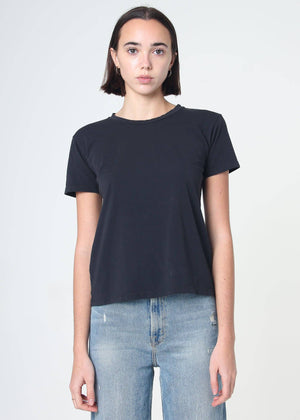 Supima Cotton Crew Neck Tee - Vintage Black