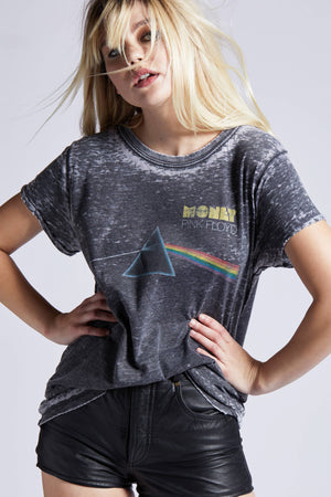 Pink Floyd Dk Side Money Burn Out Tee