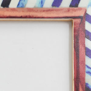 Wood & Bone Chevron Photo Frame