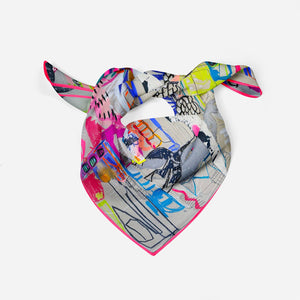 Silk Bandana Scarf The Traveler
