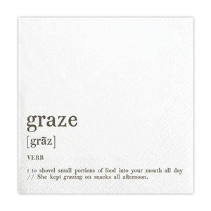 Face To Face Cocktail Napkin - Graze