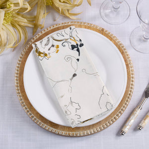 Abstract Floral Dinner Napkins