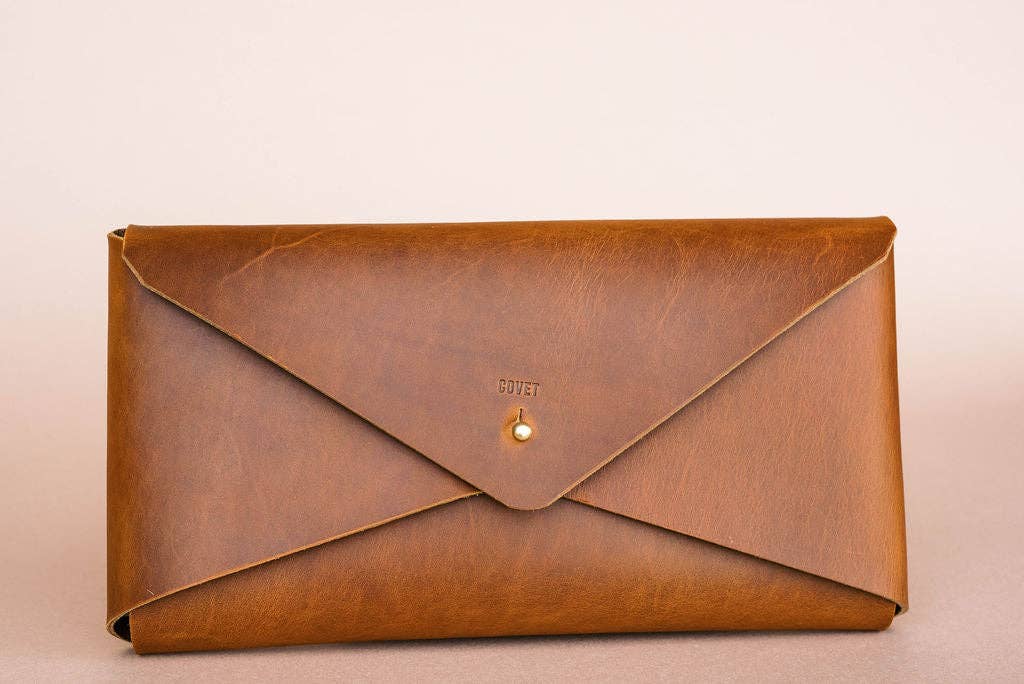 Envelope Leather Clutch