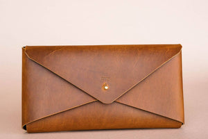 Envelope Leather Clutch