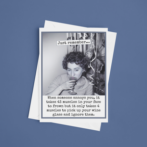 It Only Takes 4 Muscles...Greeting Card