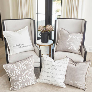 Face to Face Euro Pillow - Que Sera