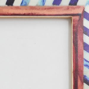 Wood & Bone Chevron Photo Frame