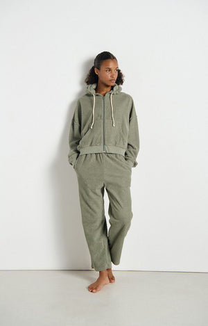 Boby Park Zip-Up Hoodie - Clay