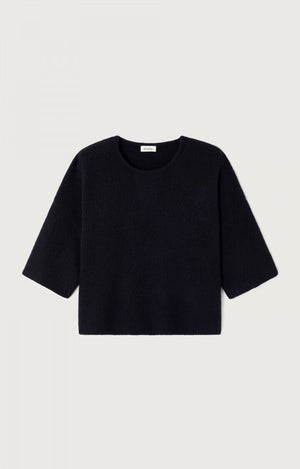 Damsville Short-Sleeve Sweater - Noir