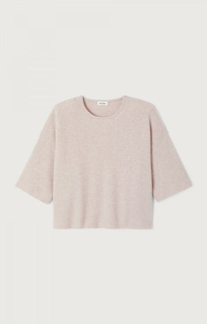 Damsville Short-Sleeve Sweater - Melange Dust