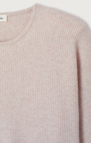 Damsville Short-Sleeve Sweater - Melange Dust