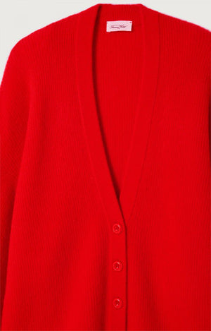 Damsville Wool Cardigan - Strawberry