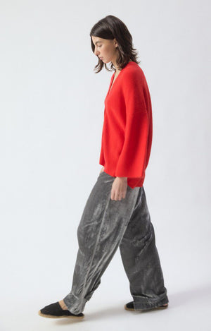 Damsville Wool Cardigan - Strawberry