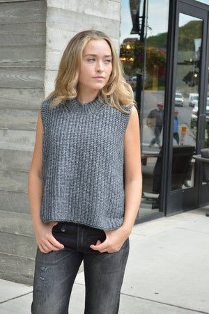 Sweater Vest - Charcoal