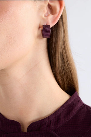 Glynn Small-Hoop Earring - Shiraz