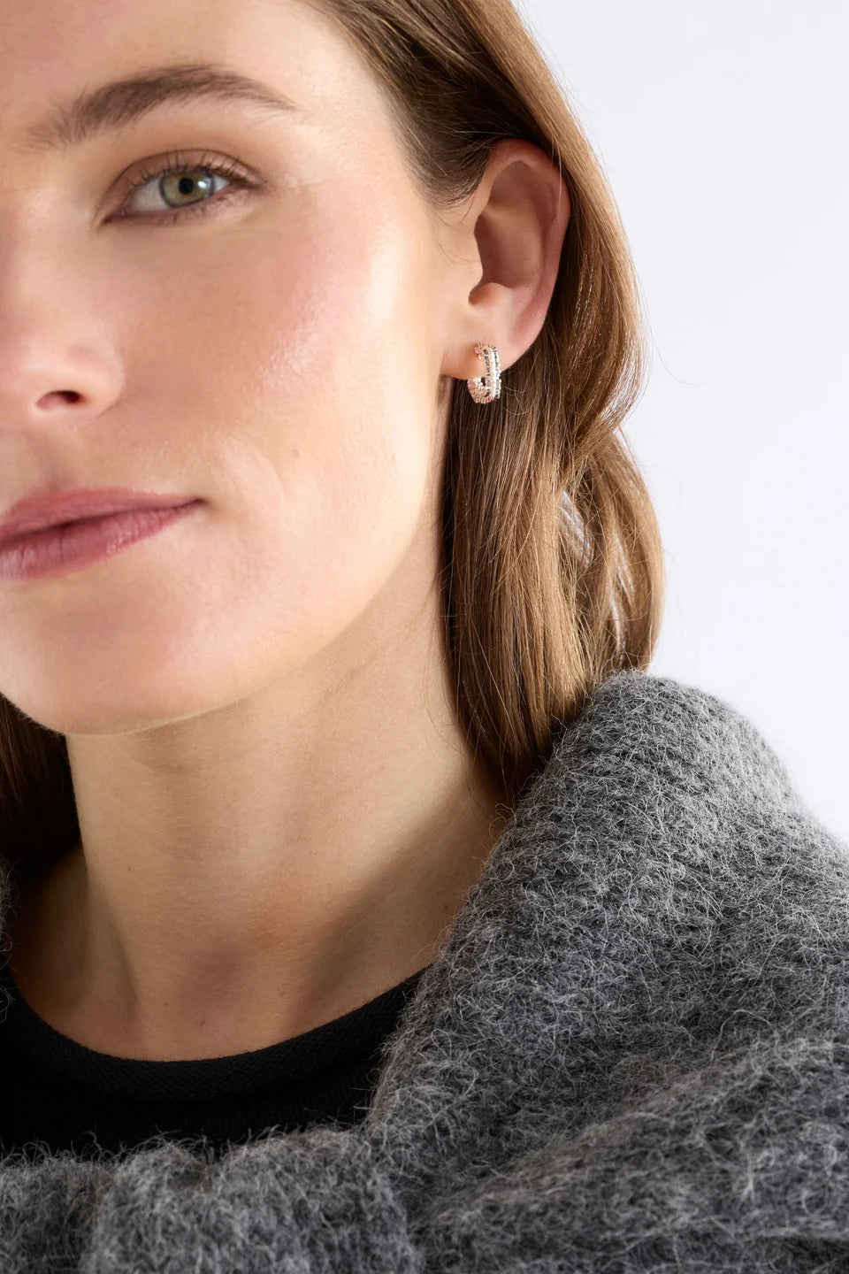 Hiva Mini-Hoop Earring - Silver
