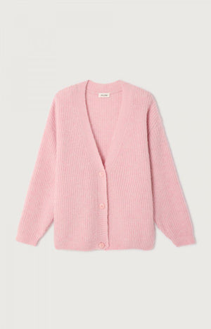 East Deep V-Neck Cardigan - Cotton Candy